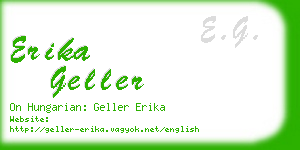 erika geller business card